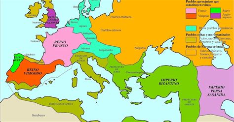 Más que Ciencias Sociales 2º ESO Mapa de los reinos germánicos e