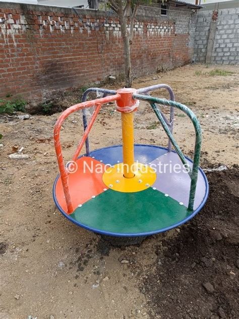 Mild Steel Playground Equipment Revolving Platform Merry Go Round At Rs