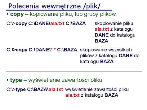 Podstawowe Polecenia Systemu Dos Co To Jest System