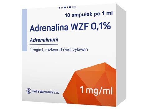 Adrenalina WZF - ulotka (dawkowanie, zastosowanie, interakcje ...