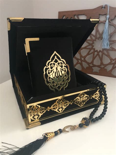 Velvet Wooden Box Quran Quran Sets Quran Arabic Quran And