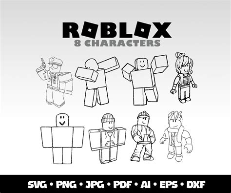 Roblox SVG Bundle Roblox Birhday Gift PNG Roblox Transparent Gamer Gift ...