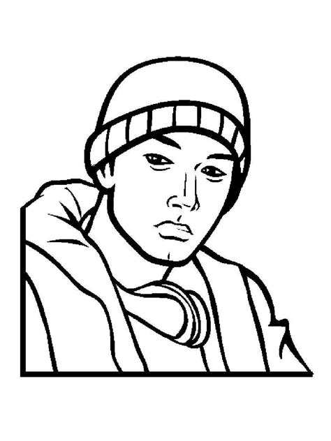 Eminem coloring pages