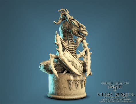 Sergio Gabriel Mengual - Cthulhu Chess Set: The Knight By Sergio Mengual