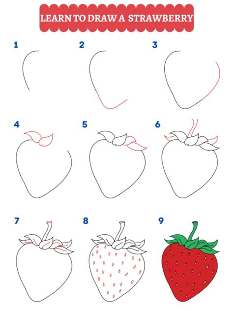 Hoe Teken Je Een Aardbei Leer Hier Stap Voor Stap Tekenen