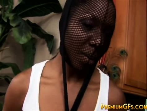 Bound Ebony Screwed In Her Tight Wet Pussy
