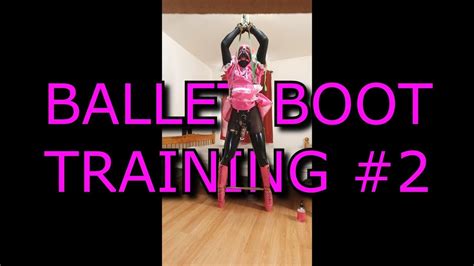 Sissy Maid Ballet Boot Training Now With Huge Cone Dildo And Rigid Spreader Bar Shemale Porn