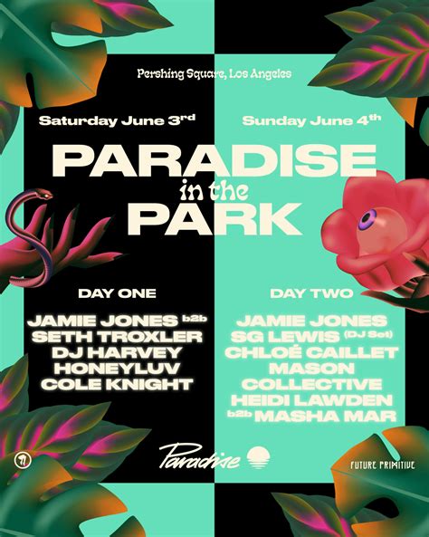 Paradise In The Park Lineup Grooveist