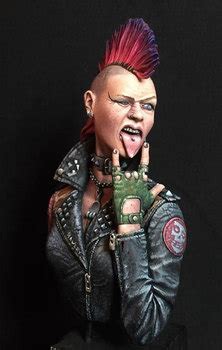 Heavy Metal Estilo Escala Punk Rock Resina Busto Miniatura