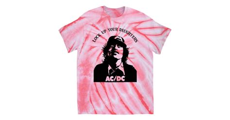 Ac Dc T Shirt Lock Up Your Daughters Featuring Angus Young Design