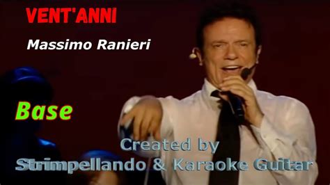 Massimo Ranieri Vent Anni Base Karaoke Con Accordi Fair Use