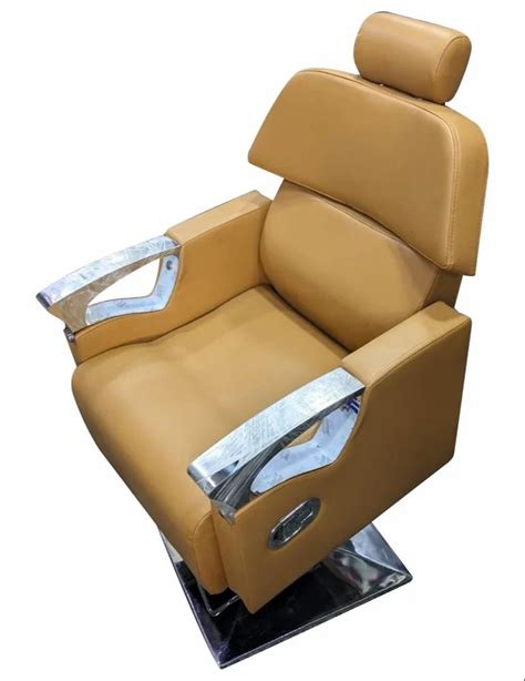 Rexine Light Brown Salon Hydraulic Chair At Rs