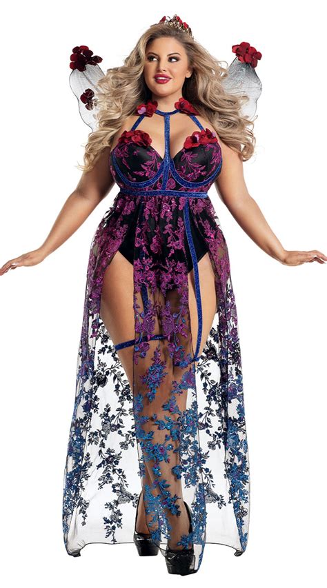 Plus Size Dark Fairy Queen Costume Plus Size Sexy Dark Fairy Costume