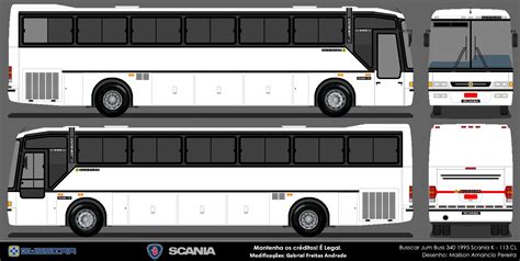 Desenhos De Nibus De Goi S Busscar Jum Buss Scania K