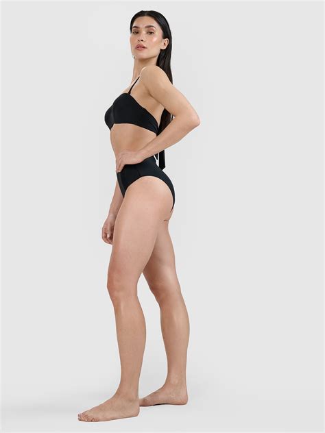 Góra od bikini damska czarna 4F Odzież obuwie i akcesoria sportowe