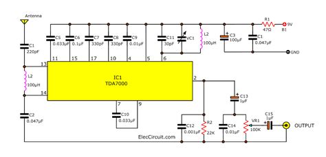 Fm Receiver Block Diagram With Functions Fm Receiver Circuit