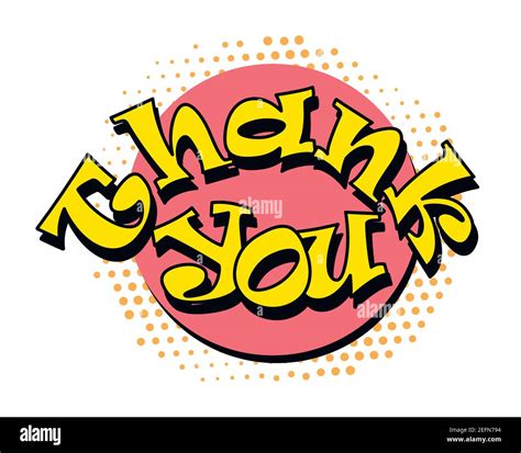 Thank You Speech Bubble In Retro Style Vector Illustration Isolated On White Background Stock