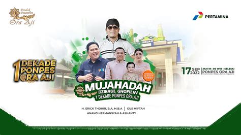 Live Gus Miftah Mujahadah Dzikrul Ghofilin 1 Dekade PonPes Ora Aji