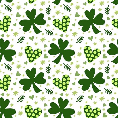 Premium Vector Vector Seamless Pattern For St Patricks Day