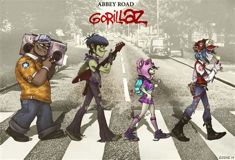 Download Gorillaz 4K Abbey Road Wallpaper | Wallpapers.com