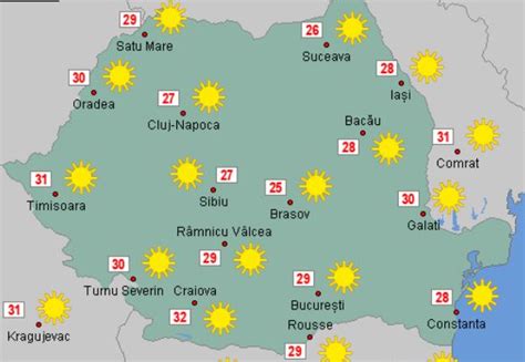 Prognoza Meteo Anm Pentru Duminica Septembrie Caldura Se