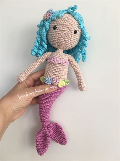 Seamless Crochet Amigurumi Mermaid Pattern Etsy España Sirena De