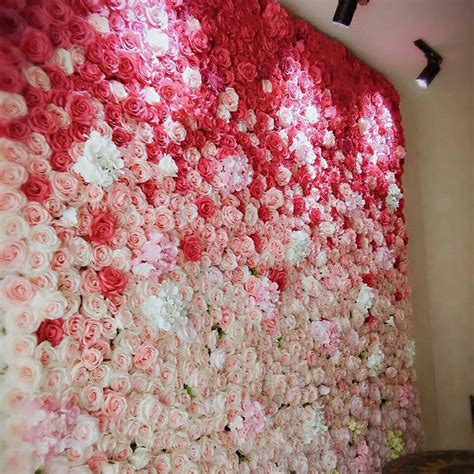 Customized Artificial Flower Wall 40*60cm Hydrangea Mat - Ningbo Union