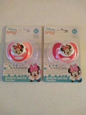 Disney Baby Minnie Mouse Baby Girl Pacifier With Cover BPA Free Pink