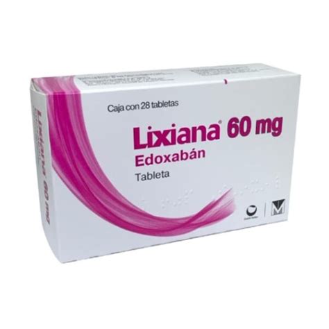 Lixiana Edoxaban Mg Cardio Farmacia