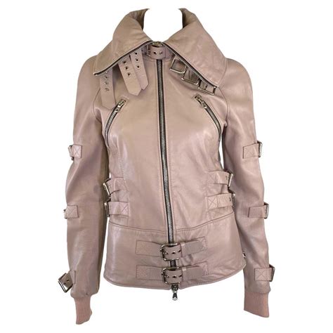 S S 2003 Dolce And Gabbana Sex And Love Bondage Buckle Lambskin Leather Zip Jacket For Sale At