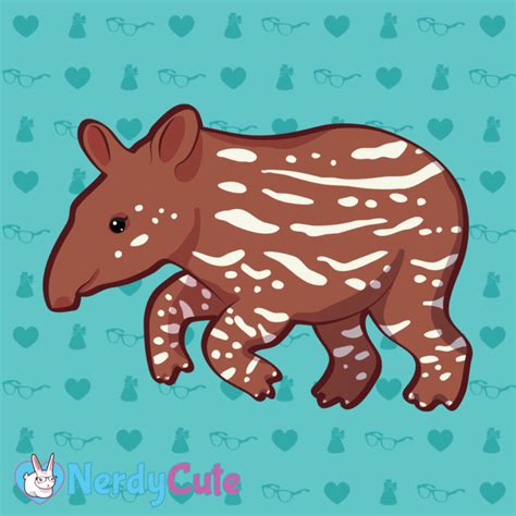 Tapir (Baby) Sticker - NerdyCute