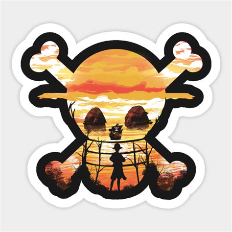 Straw Hat Crew One Piece Sticker Teepublic