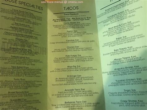 Online Menu Of Hops N Guac Restaurant Huntsville Alabama 35801 Zmenu