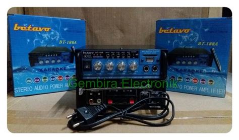 Jual Ampli Mini Betavo Bt A Amplifier Karaoke Kecil Stereo Betavo Bt