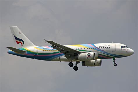 Bangkok Airways Hs Pgy Airbus A319 132 09august 2016 Bkk Bangkok