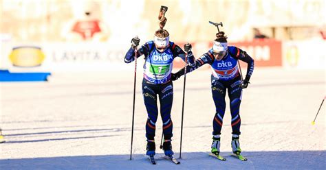 Biathlon Relais Mixte D Antholz Anterselva La France Termine