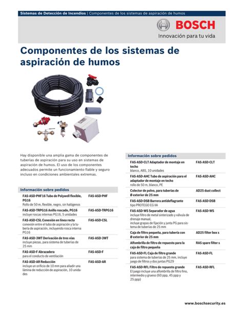 Componentes De Los Sistemas De Aspiraci N De Humos