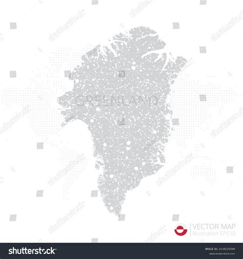 Mapa Gris De Groenlandia Aislado En Vector De Stock Libre De Regal As