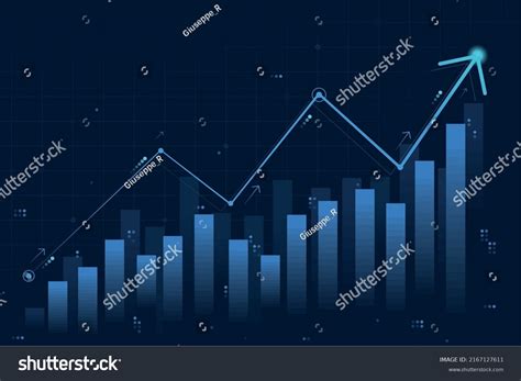 Financial Growth Chart Arrow Stock Vector (Royalty Free) 2167127611 ...