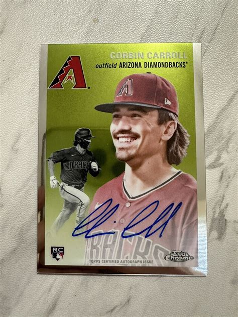 2023 TOPPS CHROME PLATINUM CORBIN CARROLL AUTO DIAMONDBACKS RC CPA CC