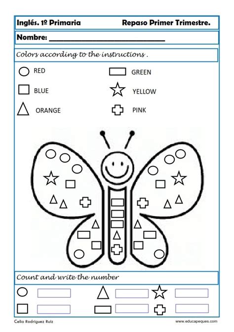 Fichas Ingles Primero Primaria El Portal De Educapeques Hot Sex Hot