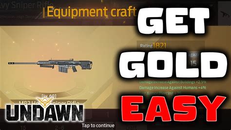 Get Gold Everytime When Crafting Undawn Youtube