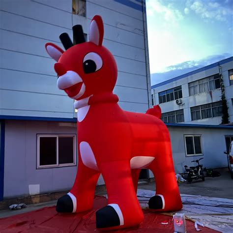 3m-8m customized inflatable Christmas red reindeer - Aiyate