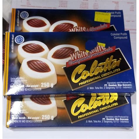 Jual 250gr Coklat Batang Putih White Chocolate Colatta Coklat Blok