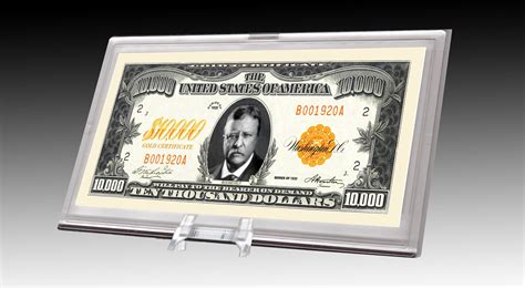 10,000.00 Ten Thousand Dollar Bill Desktop Collectible Comes in ...