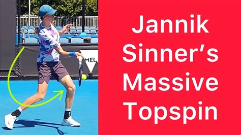 How Jannik Sinner Gets Massive Topspin Tennis Forehand Technique