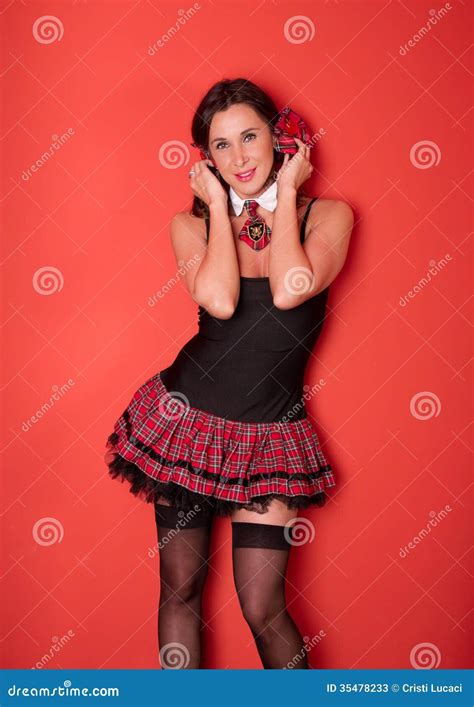 Costumed Girl Stock Image Image Of Brunette Long Female