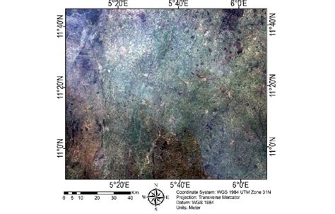 Landsat 8 True Colour Composite Data With Haze Before Processing