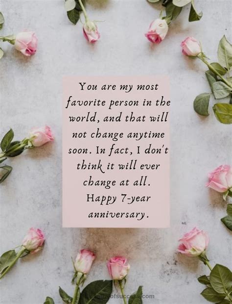 70 Best 7 Year Anniversary Quotes, Wishes, And Messages