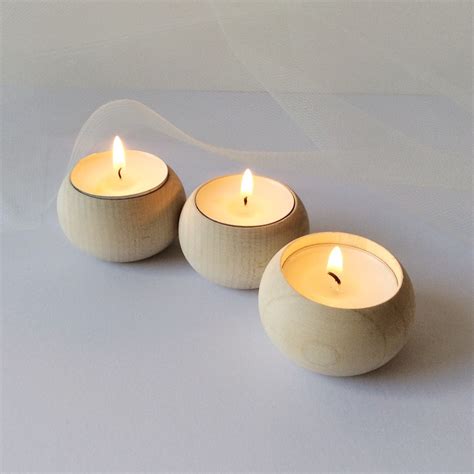 wooden tea light holders | Interior Design Ideas